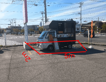国道側駐車場(キッチンカー) キッチンカー出店に最適なスーパー店外催事イベントスペース