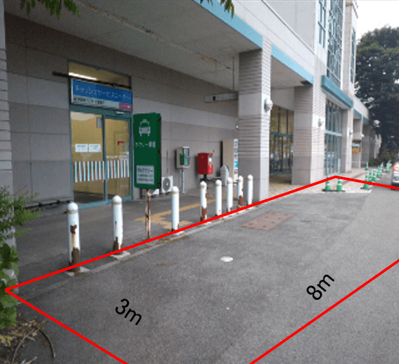 イオン中仙店_キッチンカー区画 キッチンカー出店に最適なスーパー屋外催事イベントスペース