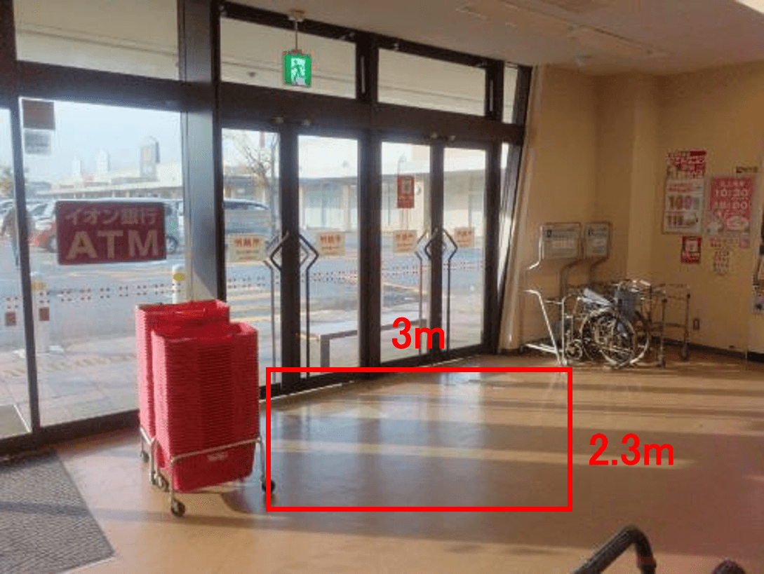 風除室 販促プロモーションや物販に最適なスーパー店内催事イベントスペース