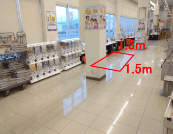 レジ横催事スペース② 販促プロモーションや物販に最適なスーパー店内催事イベントスペース