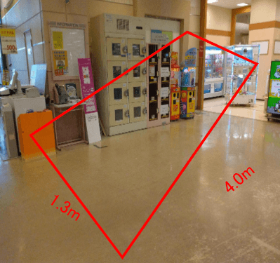 イオン中仙店_1Fお客さまロッカー前 販促プロモーション出店に最適なスーパー店内催事イベントスペース