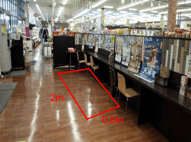 イートインスペース 販促プロモーション出店に最適なスーパー店内催事イベントスペース