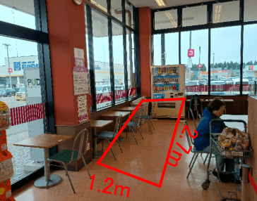 イートイン横スペース 販促プロモーションに最適なスーパー店内催事イベントスペース