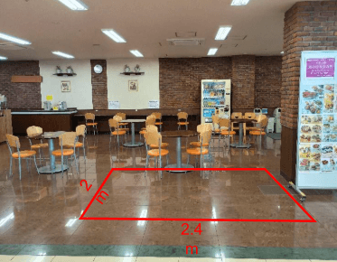イートイン内スペース 販促プロモーションに最適なスーパー店内催事イベントスペース