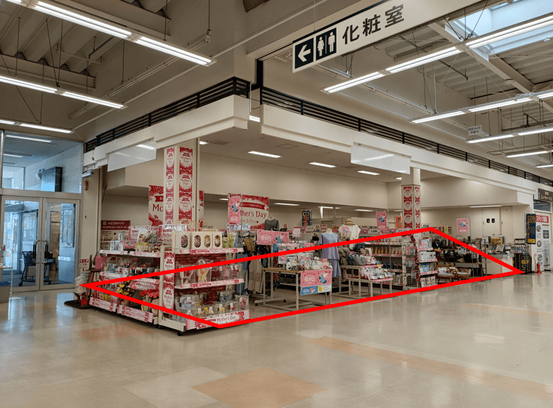 おかべ跡地 販促プロモーションや物販に最適なスーパー店内催事イベントスペース