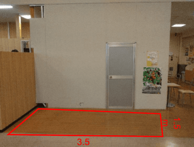 お客さま休憩所横スペース 販促プロモーションに最適なスーパー店内催事イベントスペース