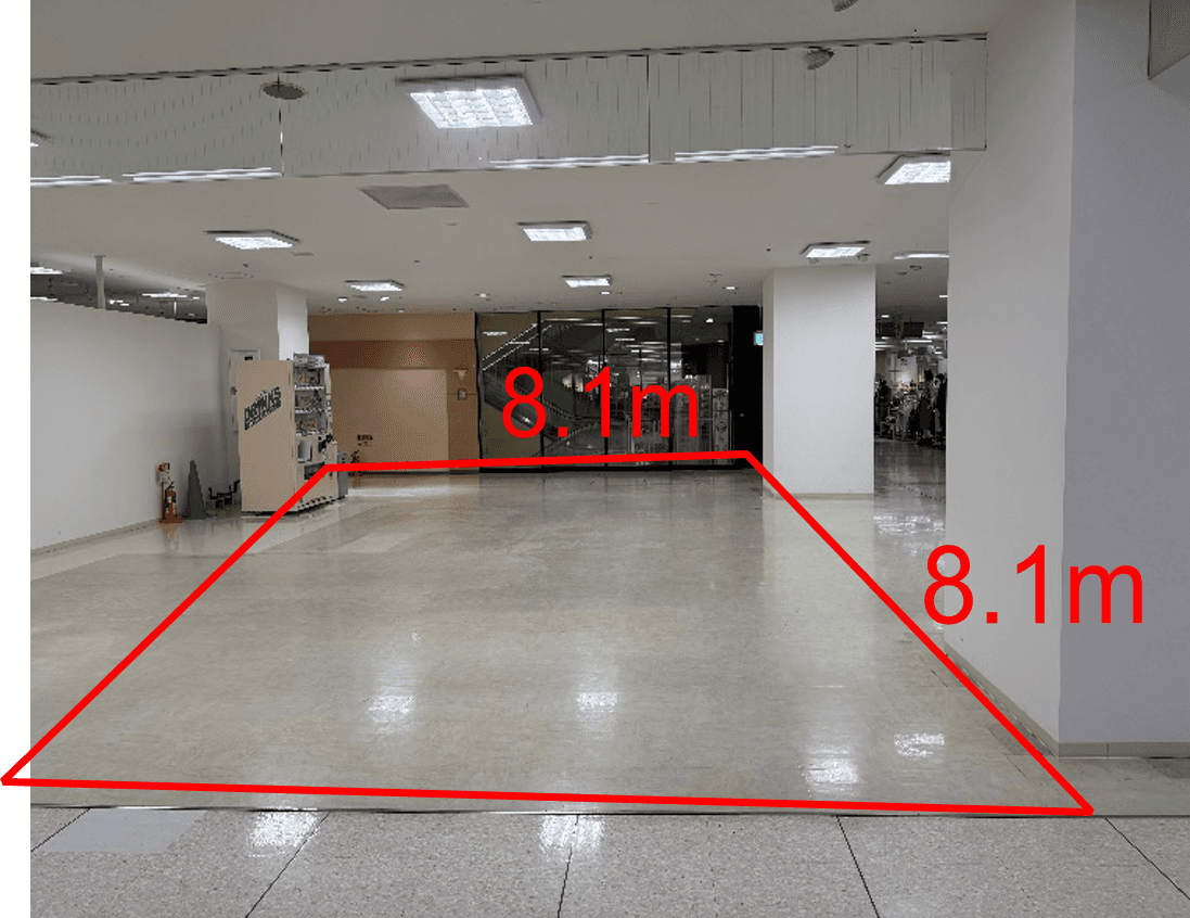 メガネのスズキ跡 販促プロモーションや物販に最適なスーパー店内催事イベントスペース
