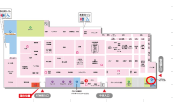 31アイス跡地 販促プロモーションや物販に最適なスーパー店内催事イベントスペースの図面・フロアマップ